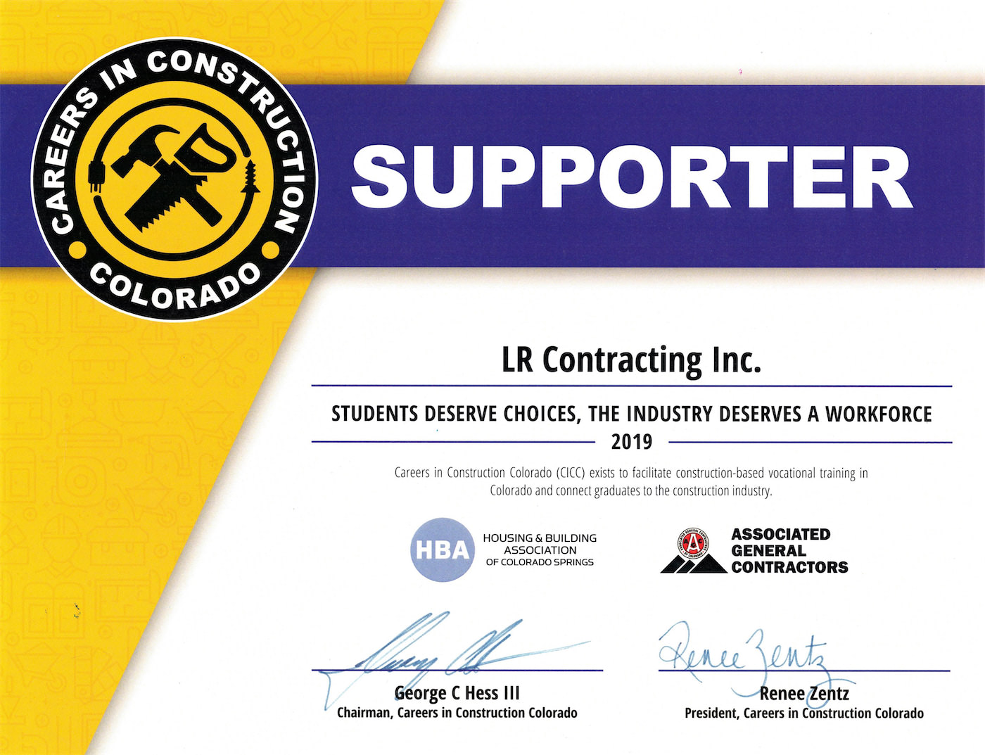 Careers in Construction Certificate